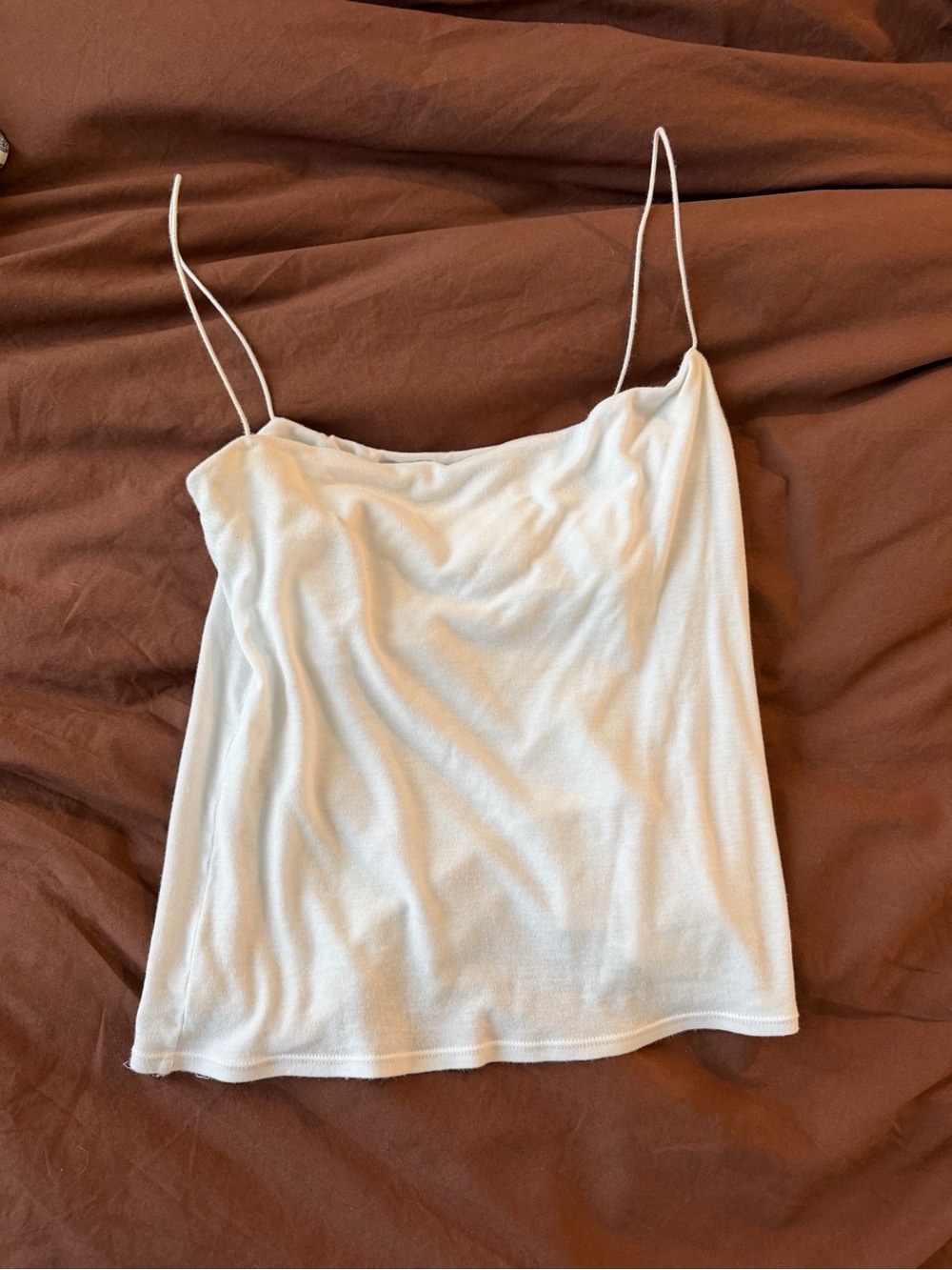 Enza Costa essential strappy tank in white - Picture 3 of 4